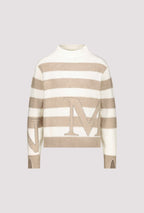 Jersey MONARI de rayas beige