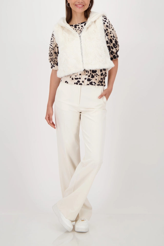 Chaleco MONARI corto de pelo