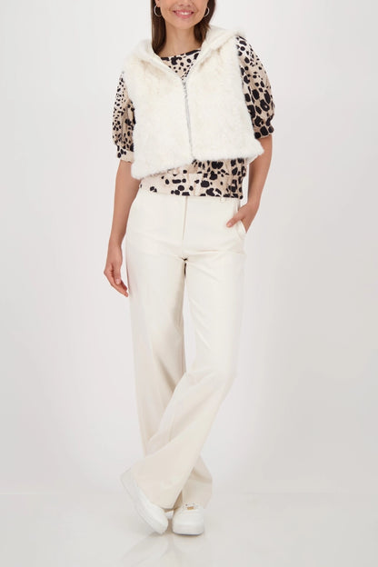 Chaleco MONARI corto de pelo