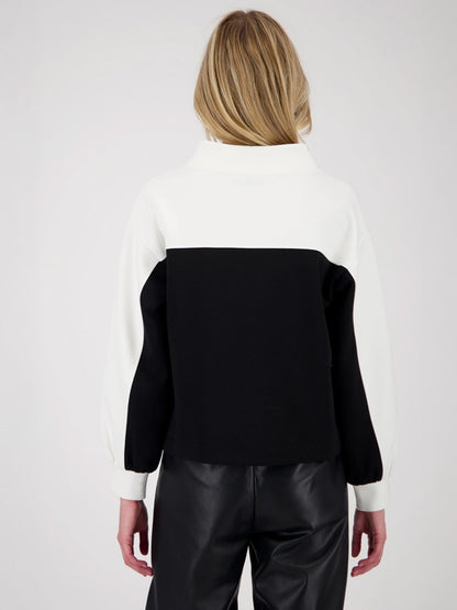 Sudadera MONARI bicolor blanco y negro