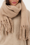 Bufanda MONARI color trufa esponjosa