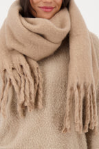 Bufanda MONARI color trufa esponjosa