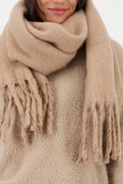 Bufanda MONARI color trufa esponjosa