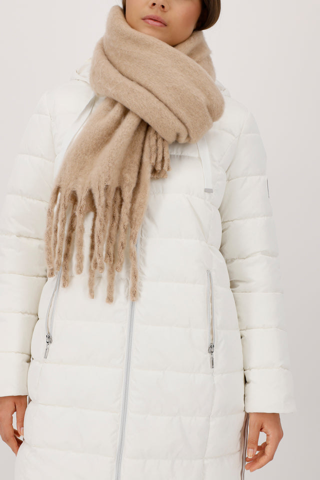 Bufanda MONARI color trufa esponjosa