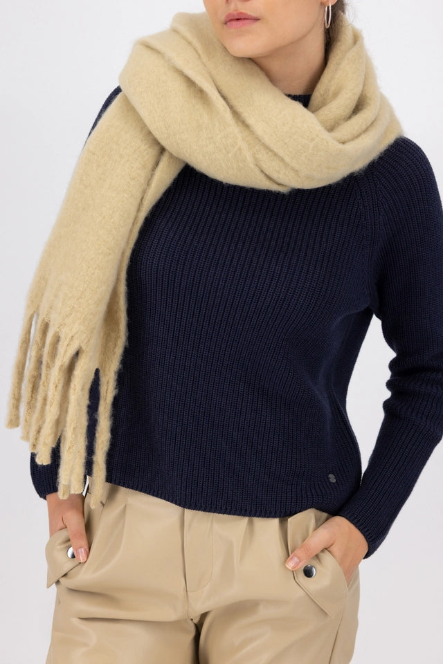 Bufanda MONARI color canela esponjosa