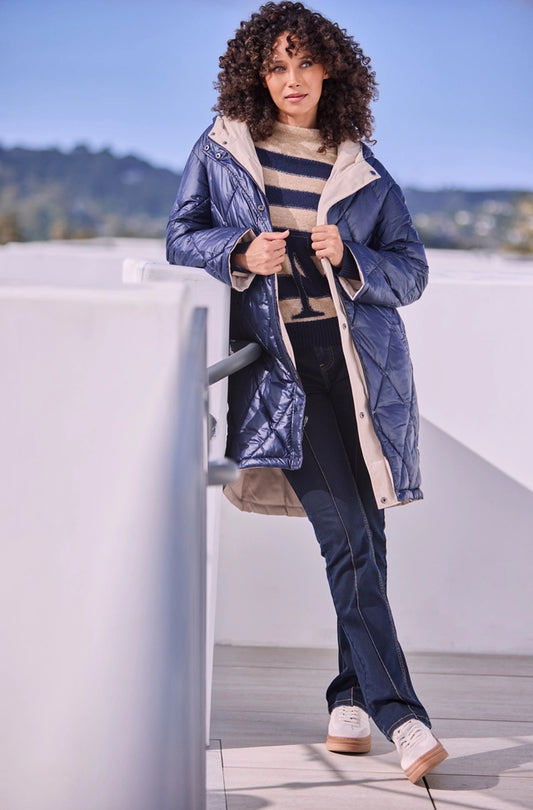 Abrigo MONARI reversible dos en uno