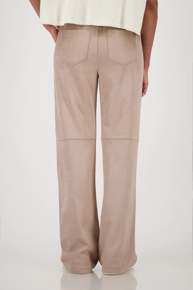 Pantalón MONARI acabado ante beige