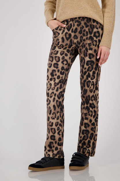 Pantalón MONARI estampado de leopardo