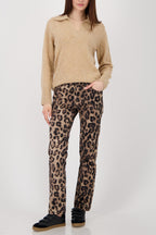 Pantalón MONARI estampado de leopardo