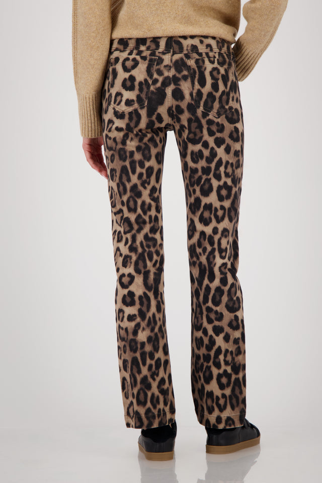 Pantalón MONARI estampado de leopardo