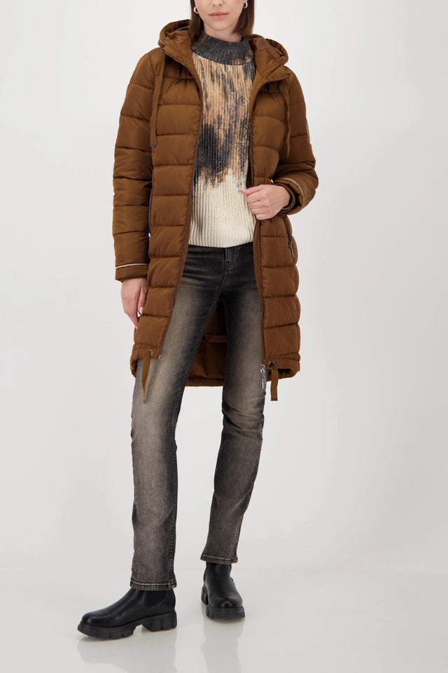 Parka MONARI acolchado largo whisky