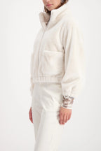 Chaqueta MONARI de pelo en color crudo