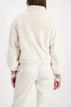 Chaqueta MONARI de pelo en color crudo