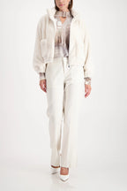 Chaqueta MONARI de pelo en color crudo