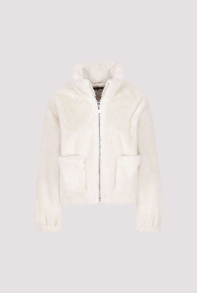 Chaqueta MONARI de pelo en color crudo