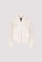 Chaqueta MONARI de pelo en color crudo