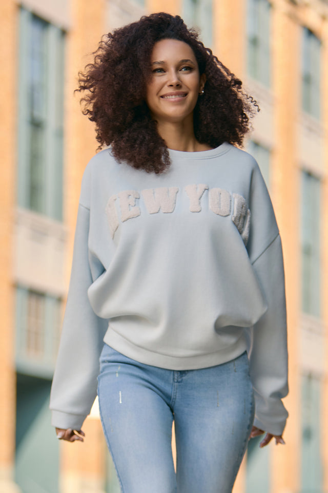 Sudadera MONARI logo NEW YORK