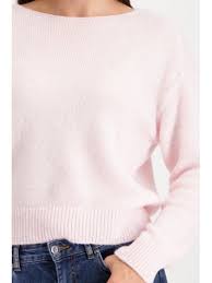 Jersey MONARI de punto color rosa emplovado