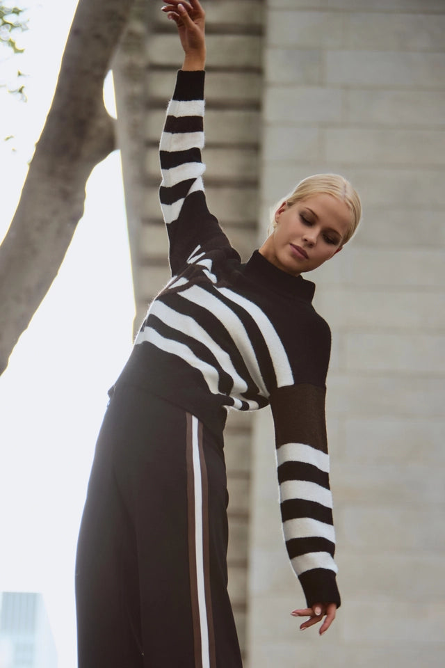 Jersey MONARI de punto a rayas