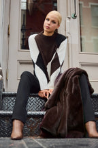 Jersey MONARI estampado rombos