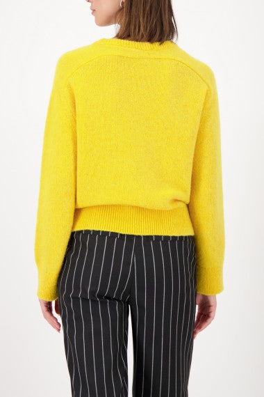Jersey MONARI de punto suave color acacia