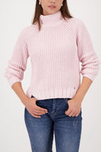 Jersey MONARI cuello alto color rosa