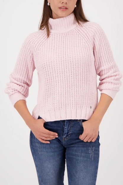 Jersey MONARI cuello alto color rosa
