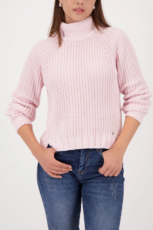 Jersey MONARI cuello alto color rosa