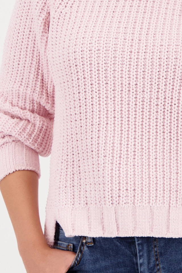 Jersey MONARI cuello alto color rosa