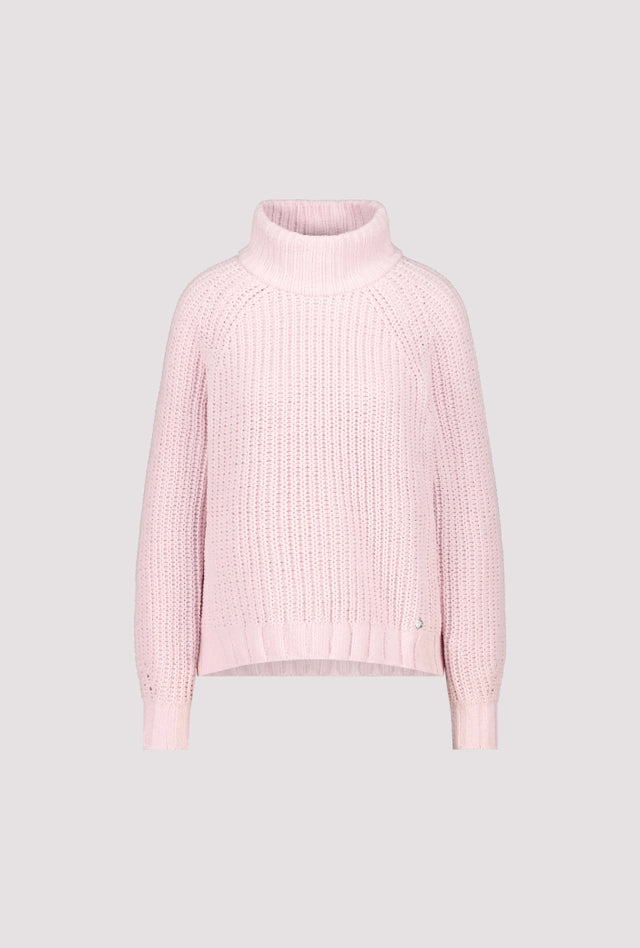 Jersey MONARI cuello alto color rosa