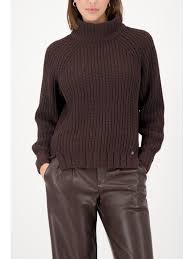 Jersey MONARI de hilo chenilla color marrón