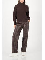 Jersey MONARI de hilo chenilla color marrón