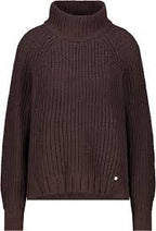 Jersey MONARI de hilo chenilla color marrón