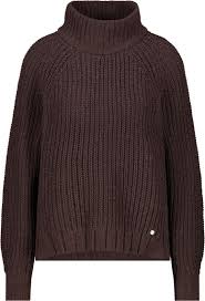 Jersey MONARI de hilo chenilla color marrón