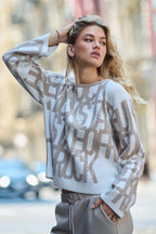 Jersey MONARI con estampado de texto