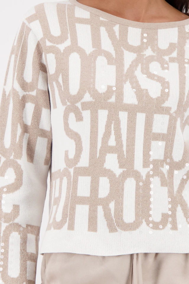 Jersey MONARI con estampado de texto