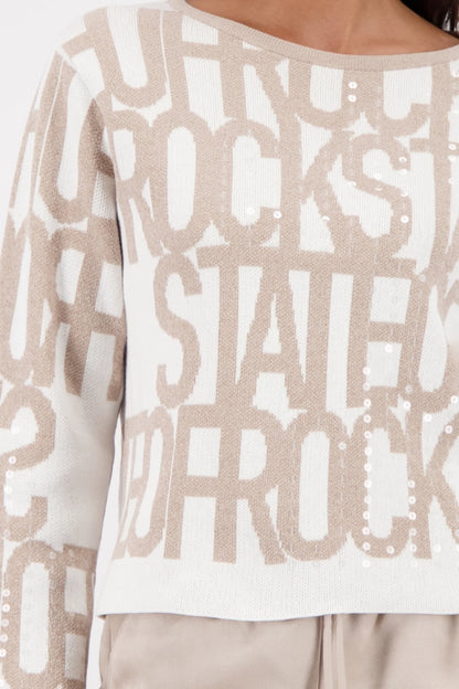 Jersey MONARI con estampado de texto