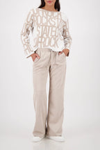 Jersey MONARI con estampado de texto