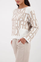 Jersey MONARI con estampado de texto