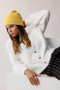 Chaqueta MONARI de punto esponjoso color almendra