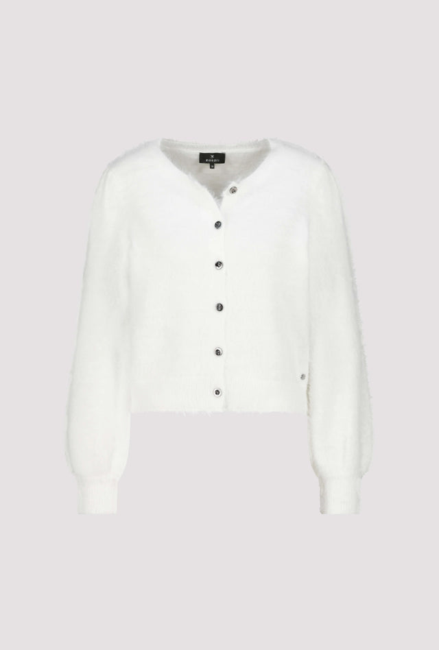 Chaqueta MONARI de punto esponjoso color almendra