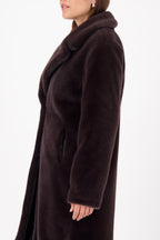 Abrigo MONARI de piel sintética esponjoso