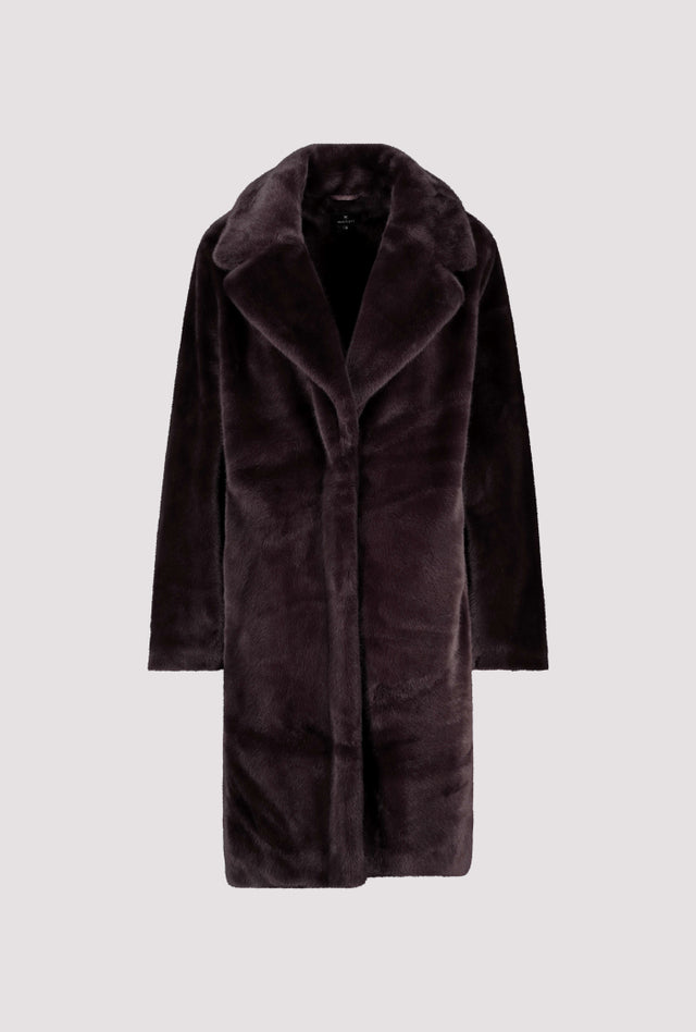 Abrigo MONARI de piel sintética esponjoso