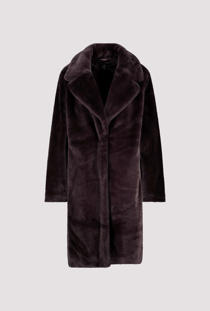 Abrigo MONARI de piel sintética esponjoso