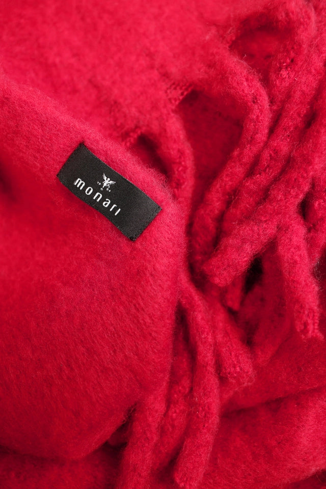 Bufanda MONARI color rubí esponjosa