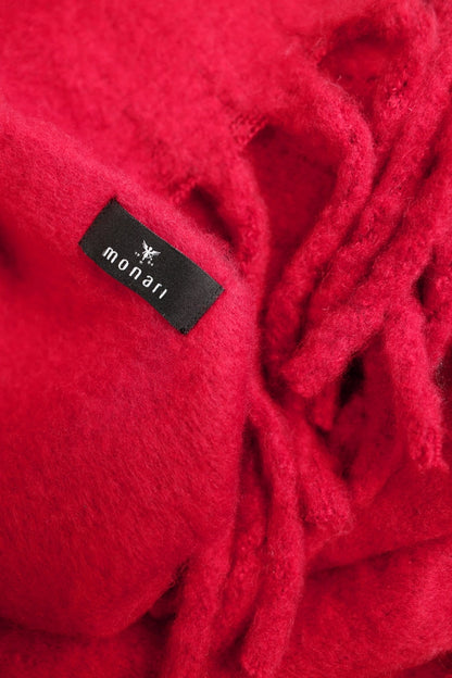 Bufanda MONARI color rubí esponjosa