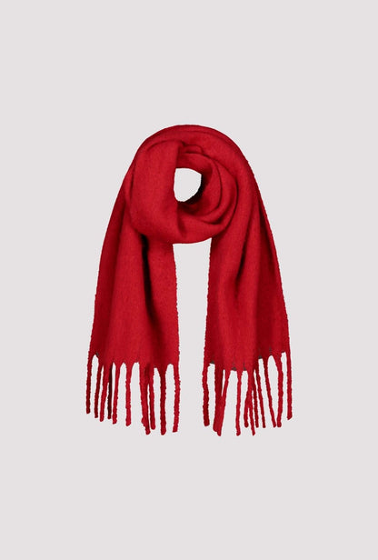 Bufanda MONARI color rubí esponjosa