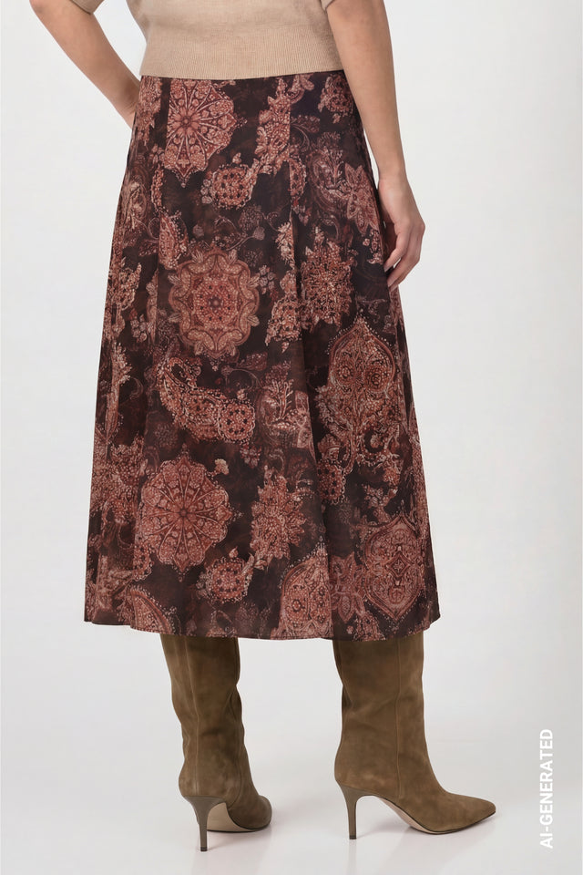 Falda MONARI estampado cachemir
