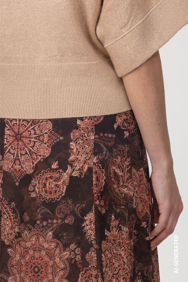 Falda MONARI estampado cachemir