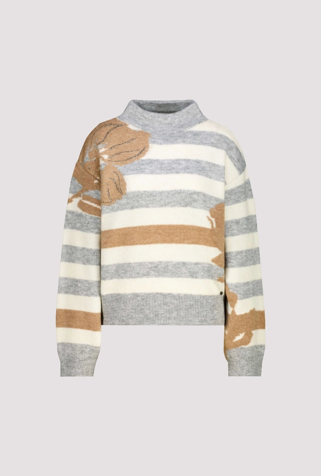 Jersey MONARI de rayas con bordado
